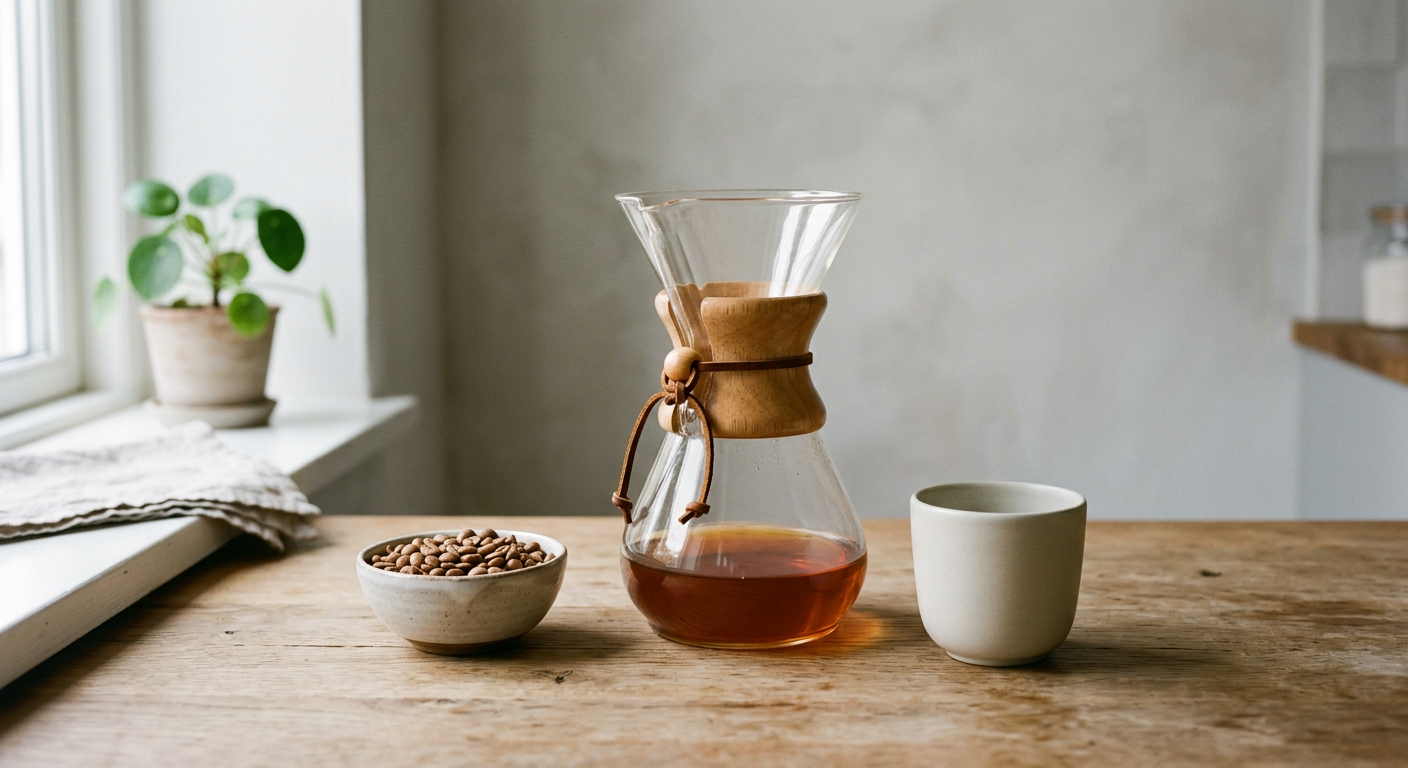 Clean Chemex coffee