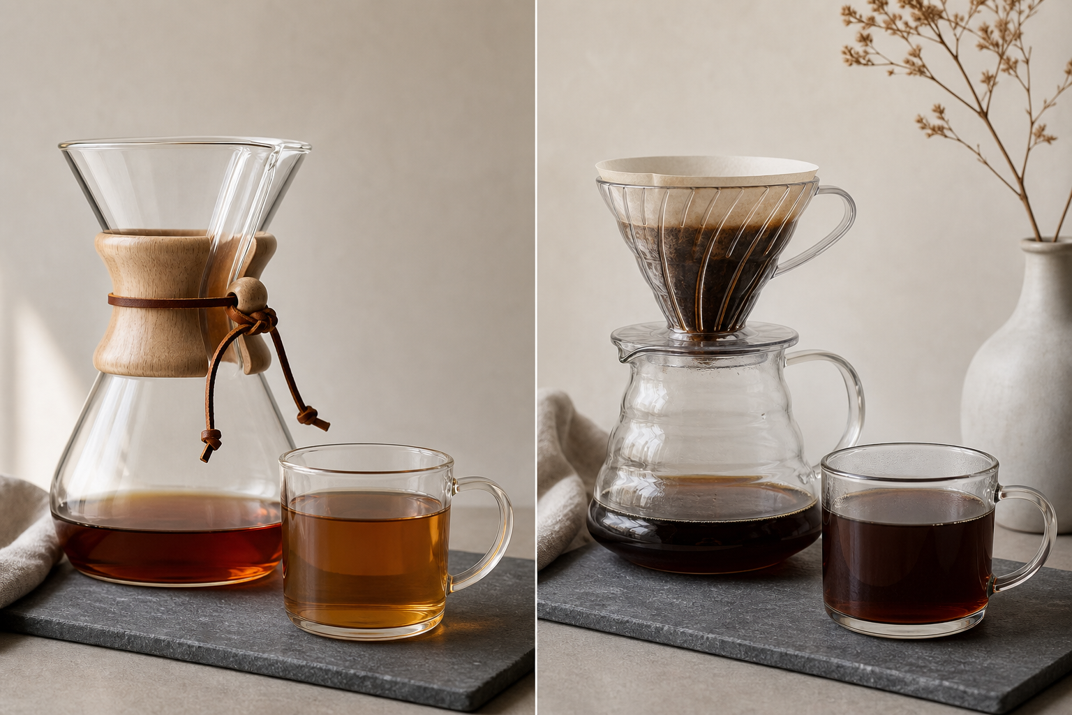 Chemex and V60 cups