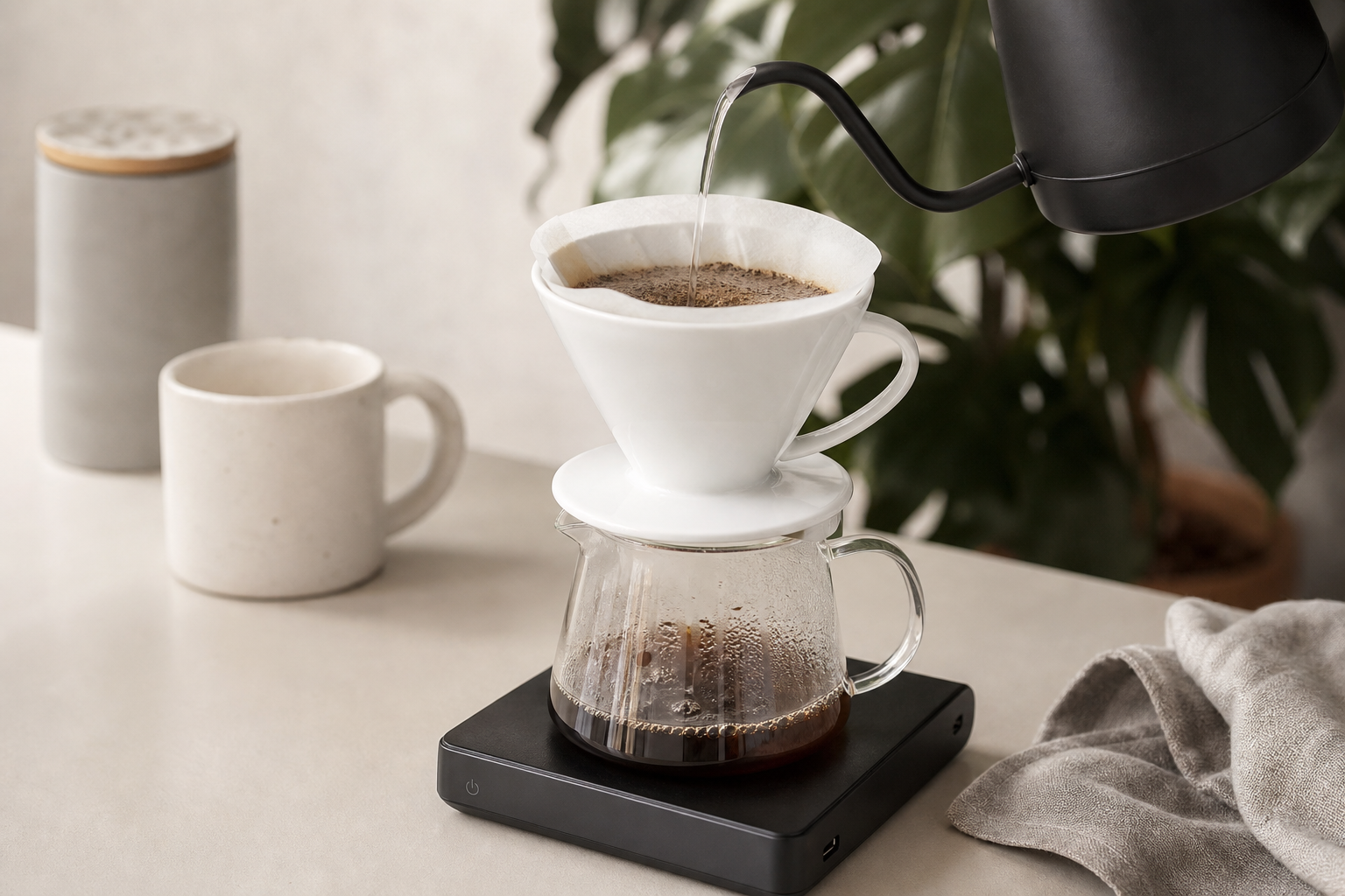 Pour-over brew ratio