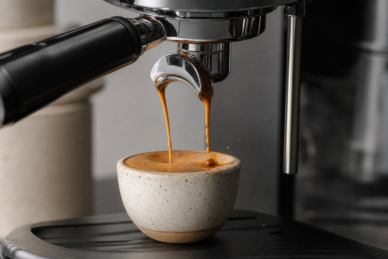 Espresso crema close-up