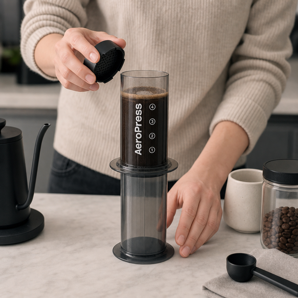 Inverted AeroPress method